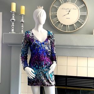 FASHION NOVA SEQUIN DRESS L